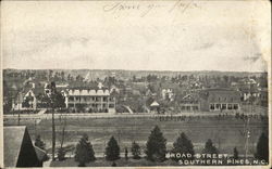 Broad Street Southern Pines, NC Postcard Postcard Postcard