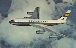 Lufthansa Plane Postcard