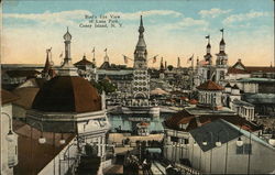 Bird's Eye View of Luna Park Postcard