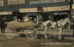 Peanutine Wagon Old Orchard Beach, ME Postcard Postcard Postcard