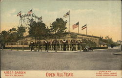 Kaiser Garden Coney Island New York Postcard Postcard Postcard