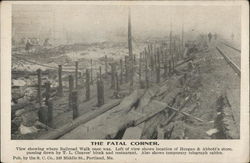 The Fatal Corner - Railroad Walk Postcard