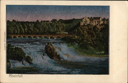 View of Falls Rheinfall, Switzerland Postcard Postcard