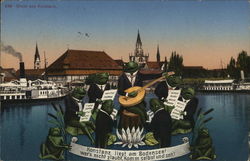 Welcome to Konstanz Germany Postcard Postcard