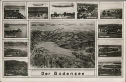 Views of Der Bodensee Lake Constance, Germany Postcard Postcard