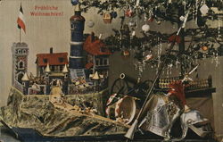 Fröhliche Weihnachten! Merry Christmas! Toys Postcard Postcard