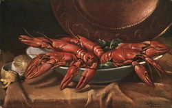 Lobster Still Life Postcard