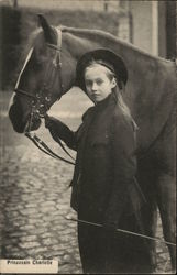 Princess Charlotte with Horse Postcard