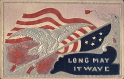 Long May it Wave - Embossed Postcard