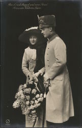 Prinz Ernst August und seine Braut Prinzessin Victoria Luise Royalty Postcard Postcard