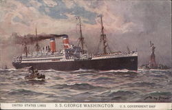 U.S.S. George Washington Navy Postcard Postcard