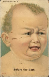 Baby's Habits No.2- Baby crying Postcard