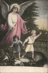 Children with Guardian Angel Postcard