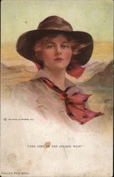 The Girl of the Golden West, Cowgirl Postcard