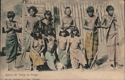 Fire land indians Postcard