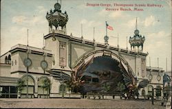 Dragon Gorge, Thompsons Scenic Railway Revere Beach, MA Postcard Postcard Postcard