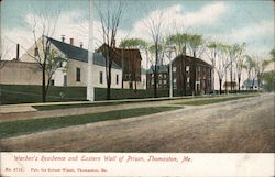 Warden's Residence and Eastern Wall of Prison Postcard