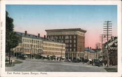 East Market Square Bangor, ME Postcard Postcard Postcard