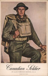 Canadian Soldier Ottawa, ON Canada World War II Postcard Postcard Postcard