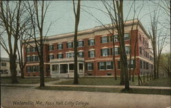 Foss Hall, Colby College Postcard