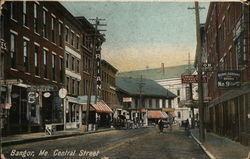 Central Street Bangor, ME Postcard Postcard Postcard