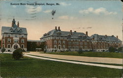 Buildings And Grounds Of Eastern Main Insane Hospital Postcard