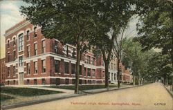 Technical High School Springfield, MA Postcard Postcard Postcard