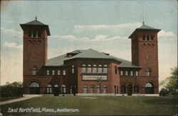 Auditorium East Northfield, MA Postcard Postcard Postcard