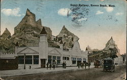 Scenic Railway Revere Beach, MA Postcard Postcard Postcard