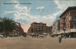 Washington Square Haverhill, MA Postcard Postcard Postcard