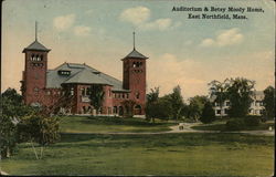 Auditorium & Betsy Moody Home East Northfield, MA Postcard Postcard Postcard