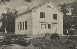 Old Indian Church Mashpee, MA Postcard Postcard Postcard