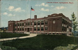 Lincoln School Springfield, MA Postcard Postcard Postcard