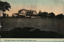 Golf and Country Club House Des Moines, IA Postcard Postcard Postcard