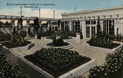 Bit of Venetian Roof Garden, H.C. Capwell Co. Postcard