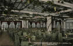 Tea Room Adjoining Roof Garden, H.C. Capwell Co. Oakland, CA Postcard Postcard Postcard