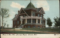 Home of Hon. Wm. Jennings Bryan Lincoln, NE Postcard Postcard Postcard