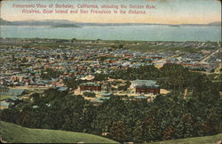 Panoramic View of Berkeley, California Postcard