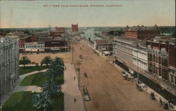 View from Court House Stockton, CA Postcard Postcard Postcard