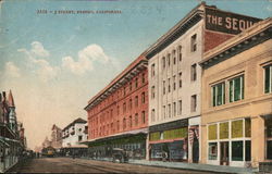 J Street Fresno, CA Postcard Postcard Postcard