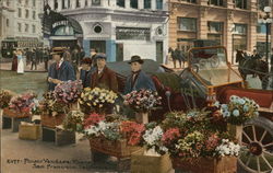 Flower Vendors Postcard