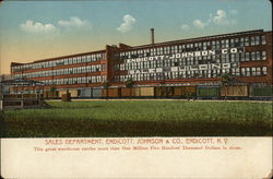 Endicott, Johnson & Co. - Sales Department Postcard