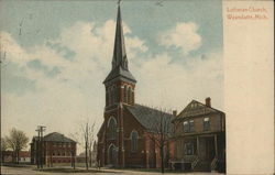 Luthern Church Wyandotte, MI Postcard Postcard Postcard