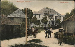 Street Scene Moneague, Jamaica Postcard Postcard Postcard