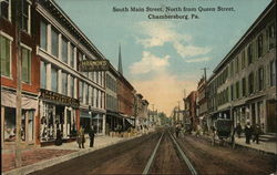 South Main Street North from Queen Street Chambersburg, PA Postcard Postcard Postcard