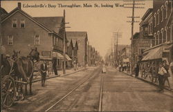 Main Street Looking West Edwardsville, PA Postcard Postcard Postcard