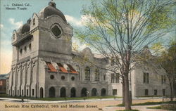 Masonic Temple, Scottish Rite Cathedral, 14th and Madison Street Oakland, CA Postcard Postcard Postcard