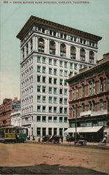 Union Savings Bank Building Postcard