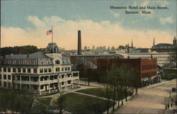 Massasoit Hotel and Main Street Postcard