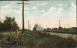 Along the Erie Rail Road Postcard